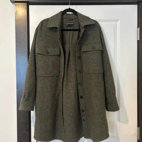 Frank & Oak Jackets & Blazers - Frank & Oak Olive Green Wool Jacket